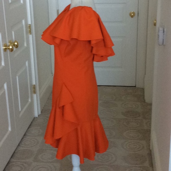 Ralph Lauren Blue Label Orange Dress - Picture 2 of 4